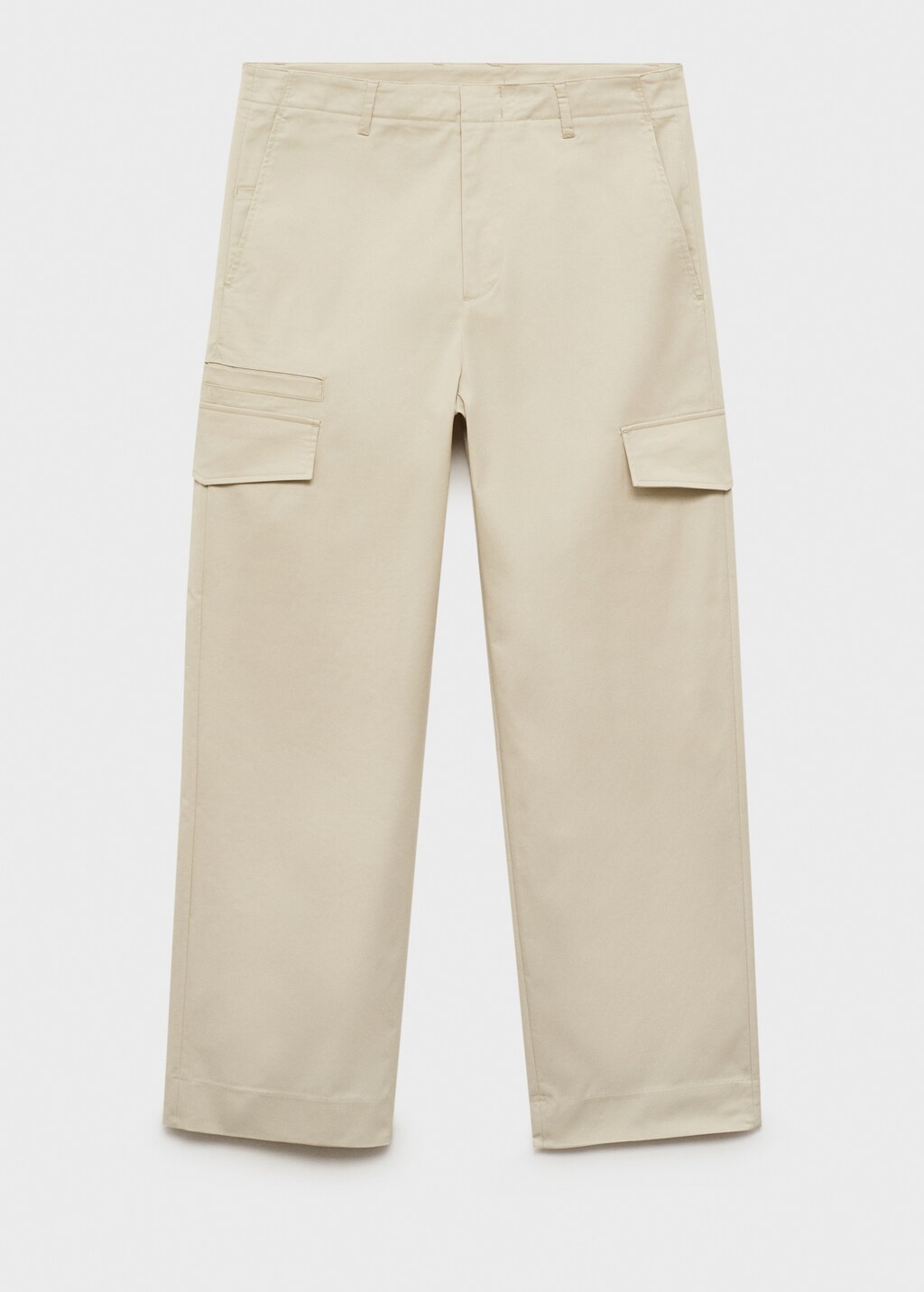 Relaxed-fit trousers with pocket - Pastel Yellow