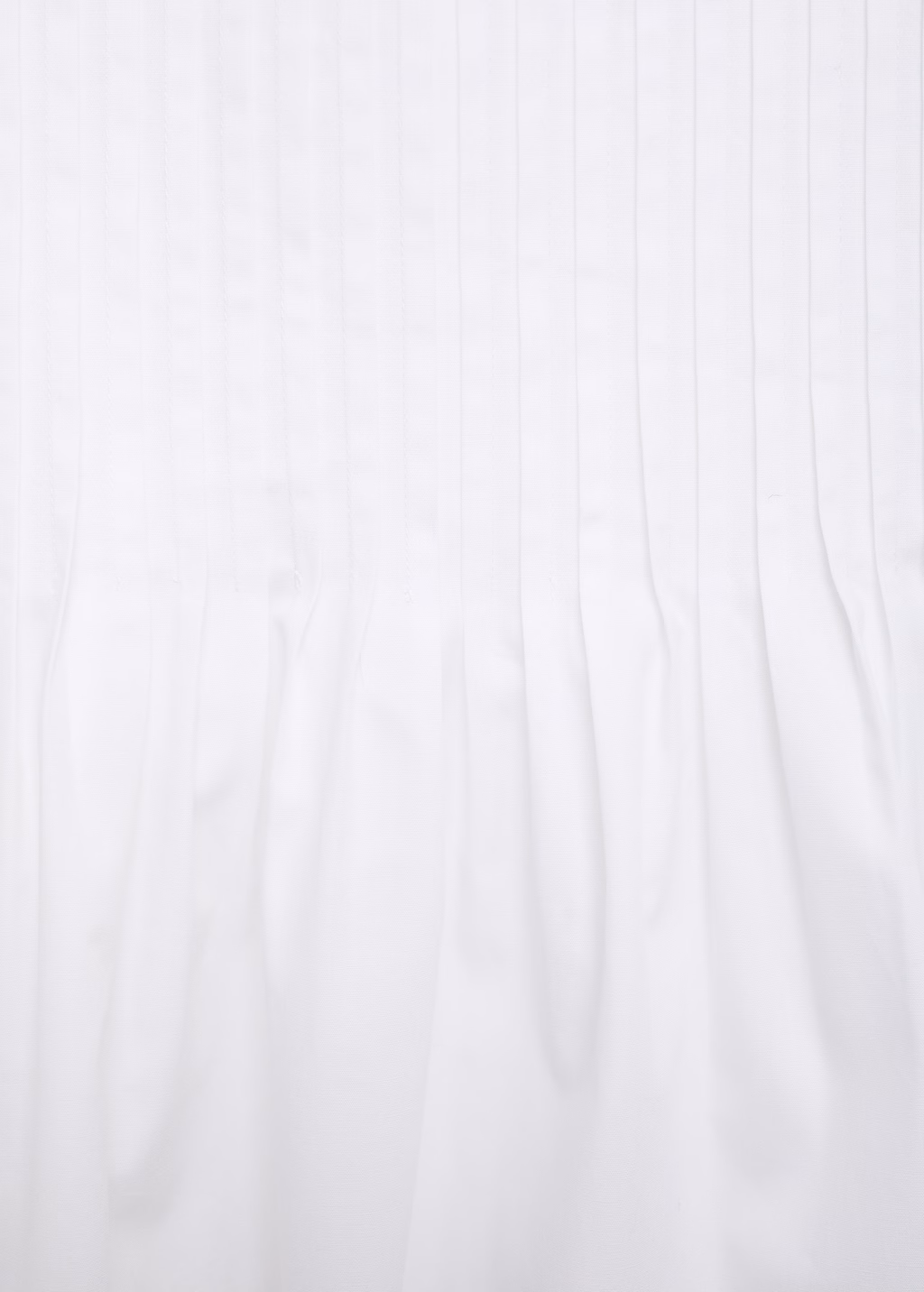 Cotton pleats top - White