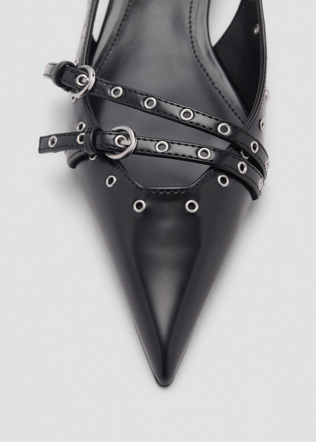 Die-cut kitten shoes - Ice Grey