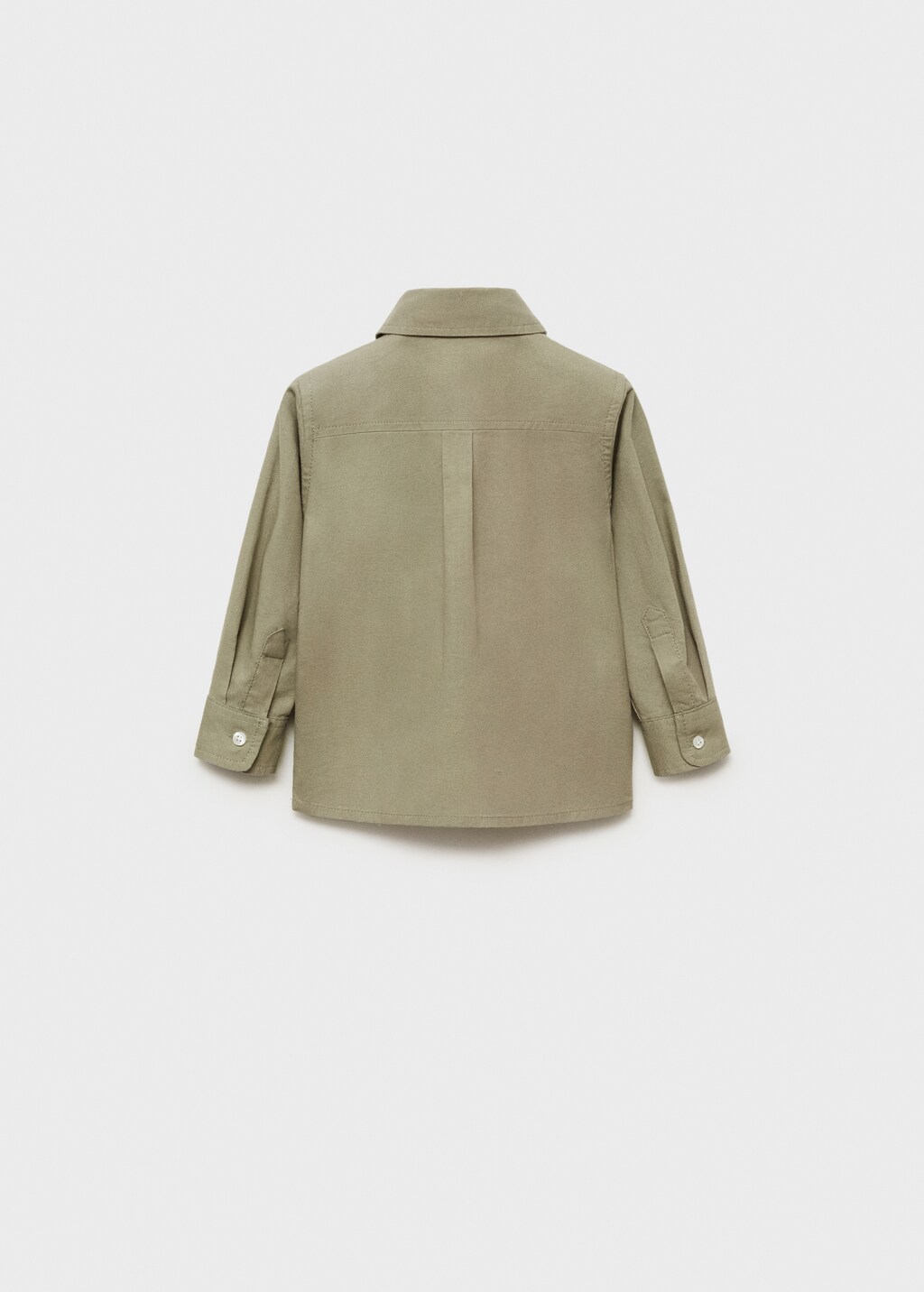 Polo style cotton shirt - Blue