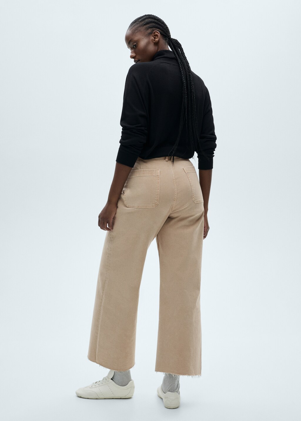 Catherin culotte high-rise jeans - Black denim