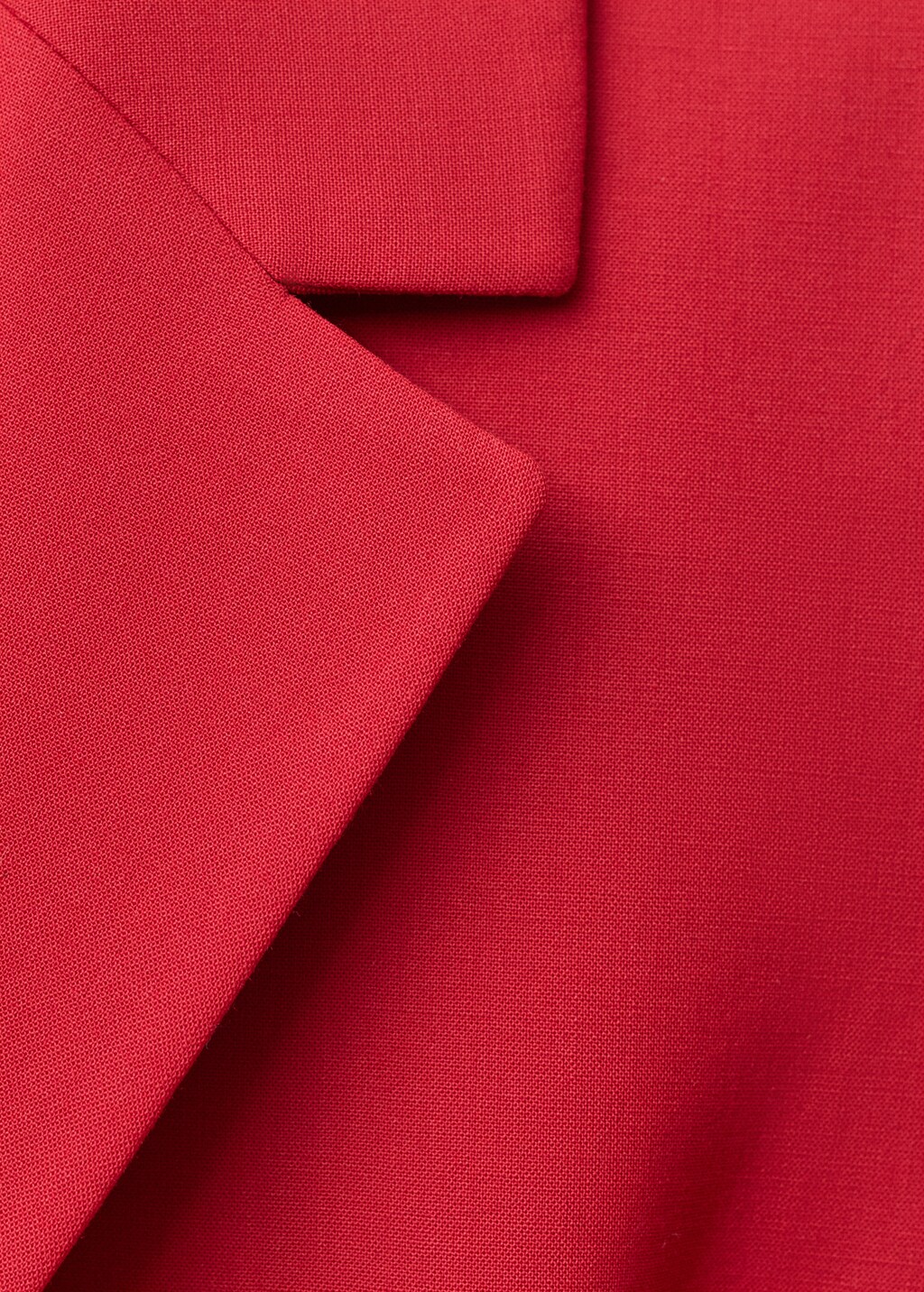 Wool-blend suit jacket - Red