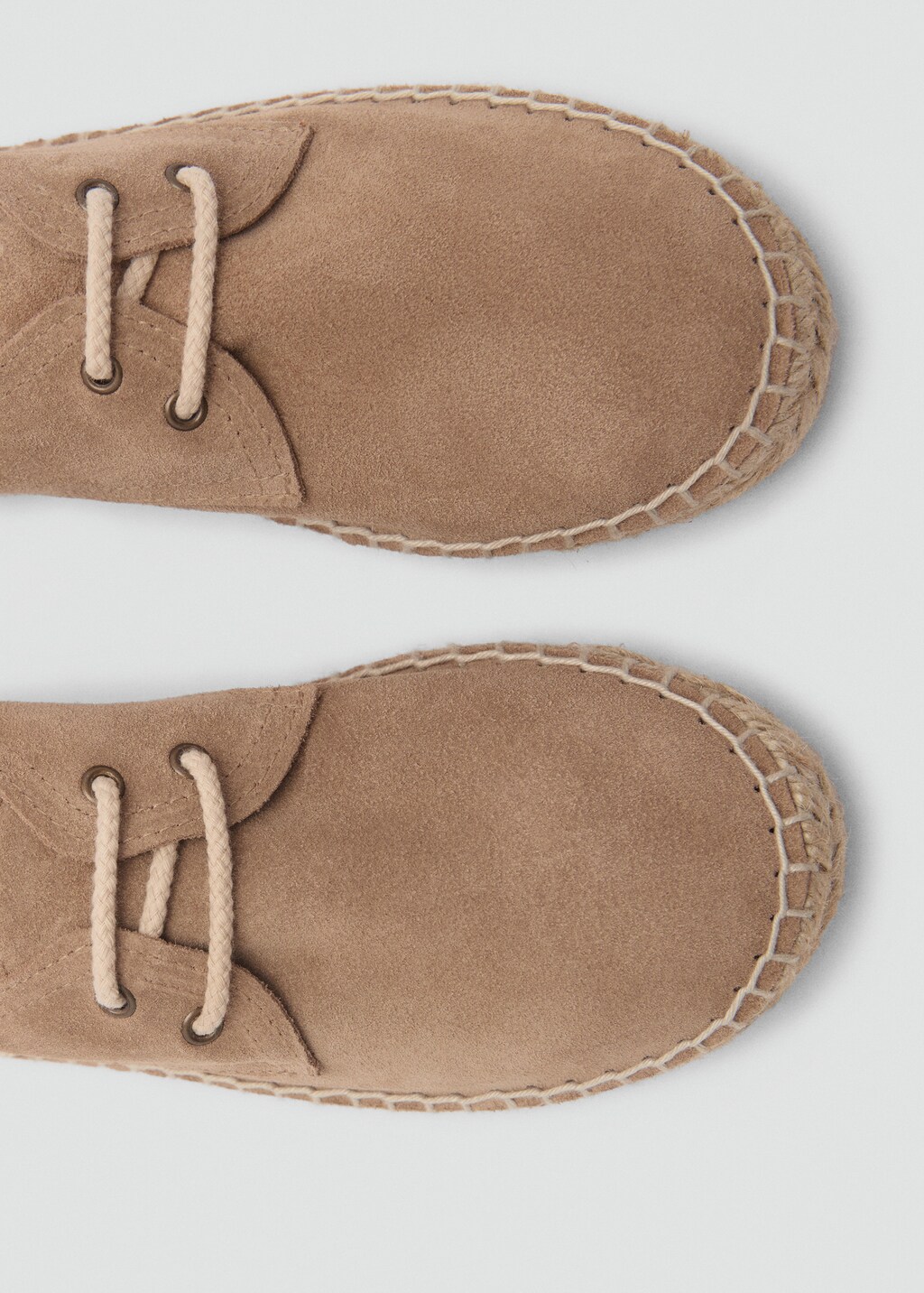 Laces suede espadrilles - Sand