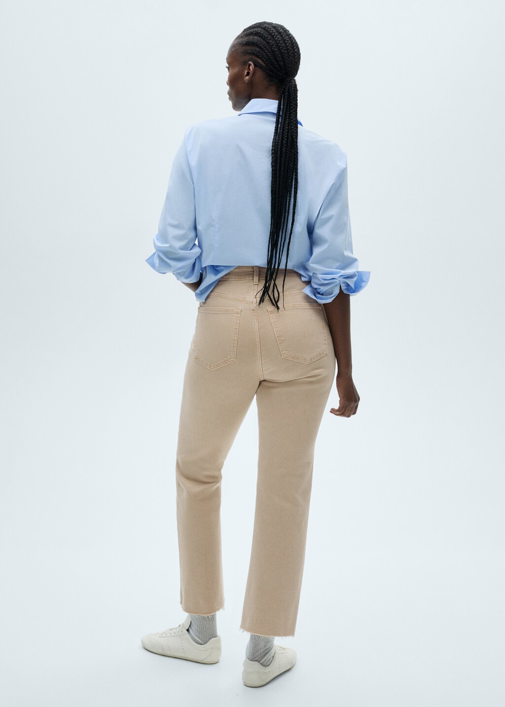 Sienna waxed flared cropped jeans - Black