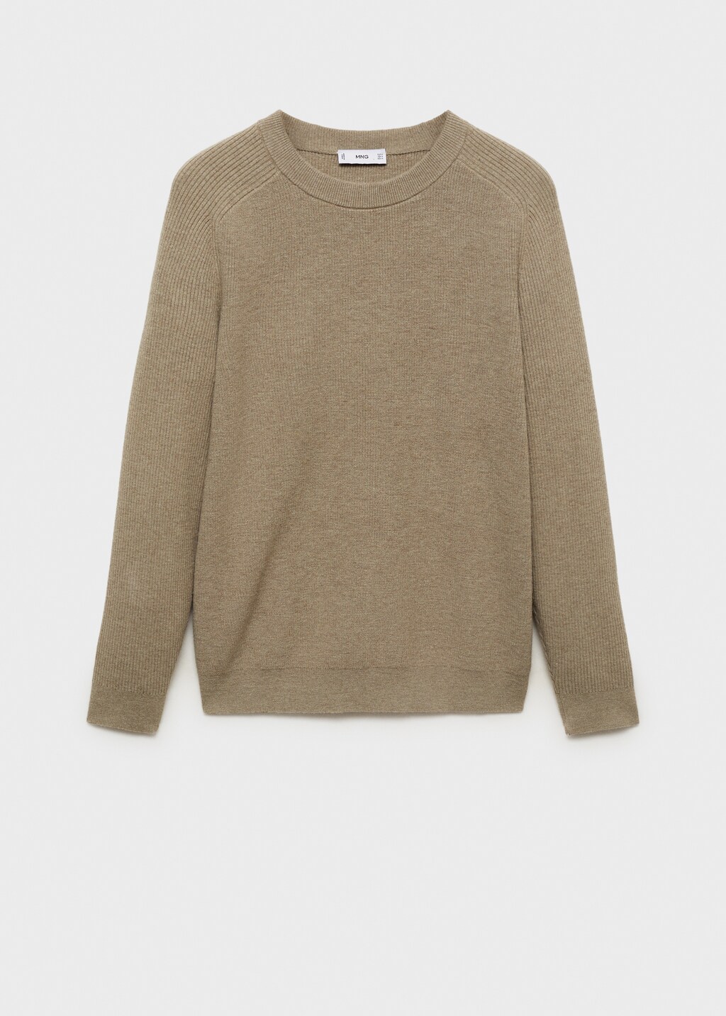 Ribbed wool sweater - Mink Grey