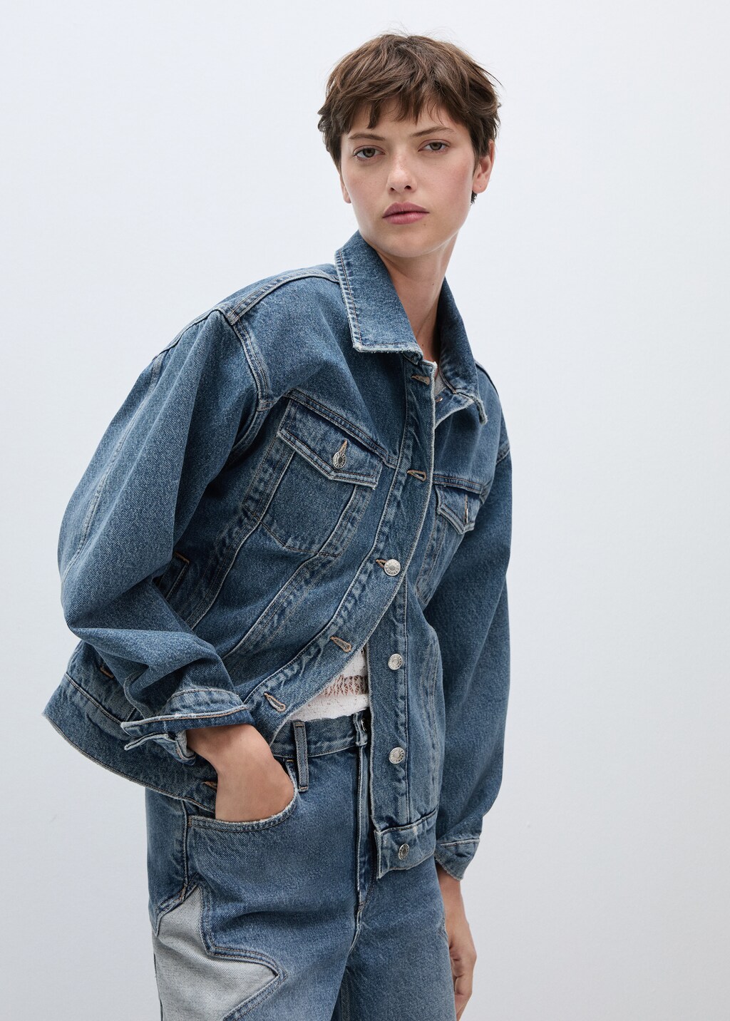 Star denim jacket - Medium Blue