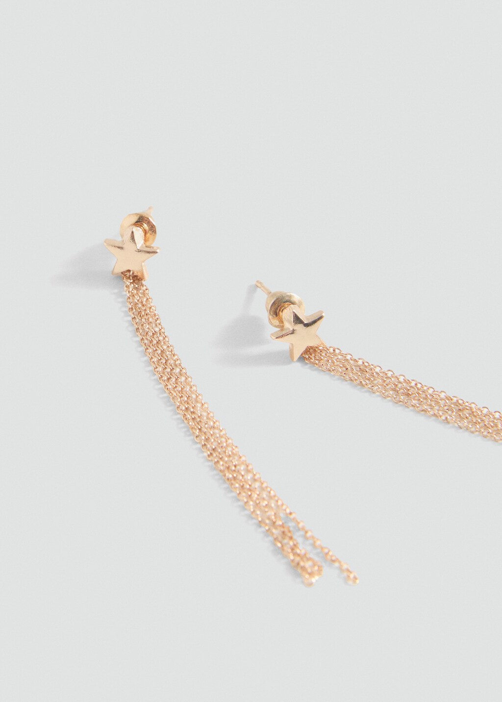 Long waterfall earrings - Gold