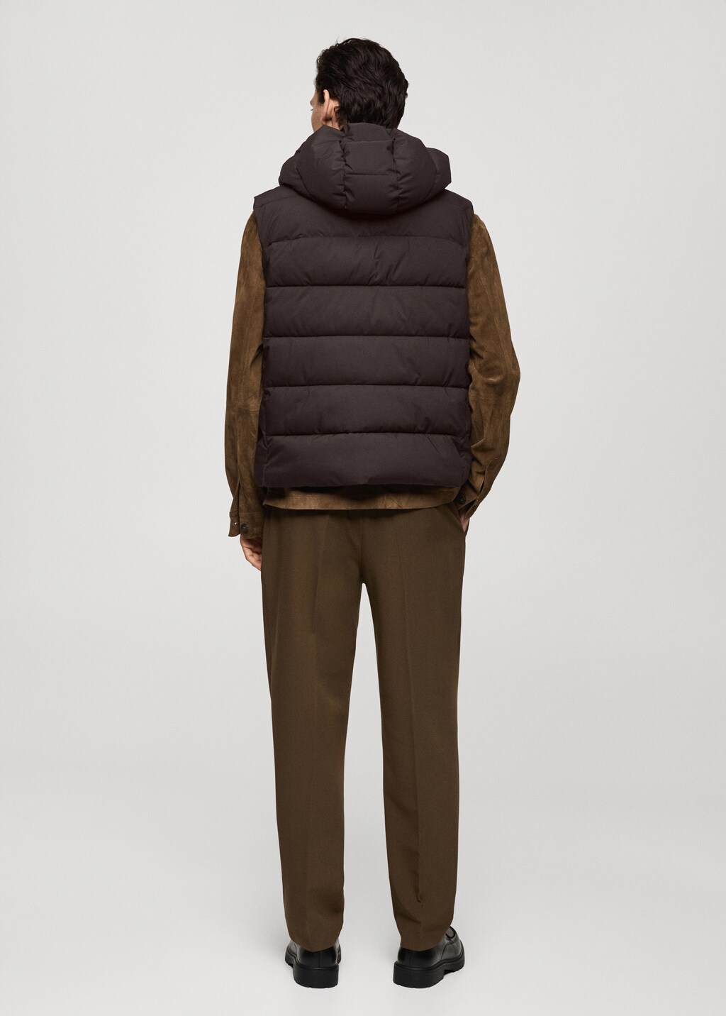 Water-repellent quilted gilet - Dark Navy