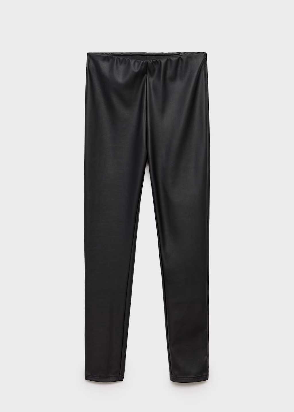 Leather-effect leggings - Black