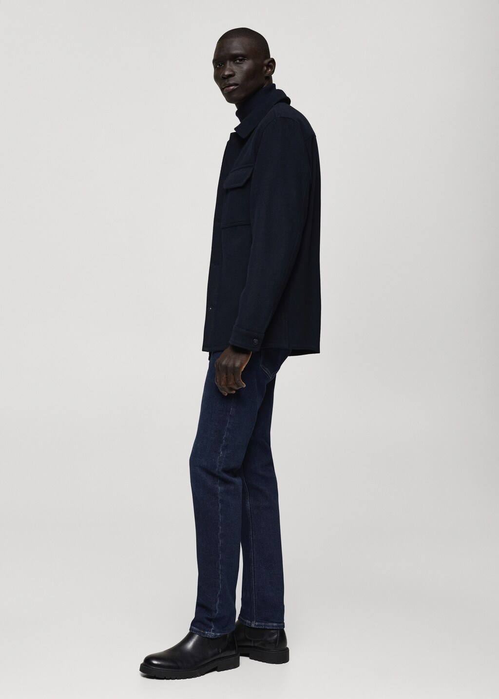 Slim fit black Jan jeans - Black denim