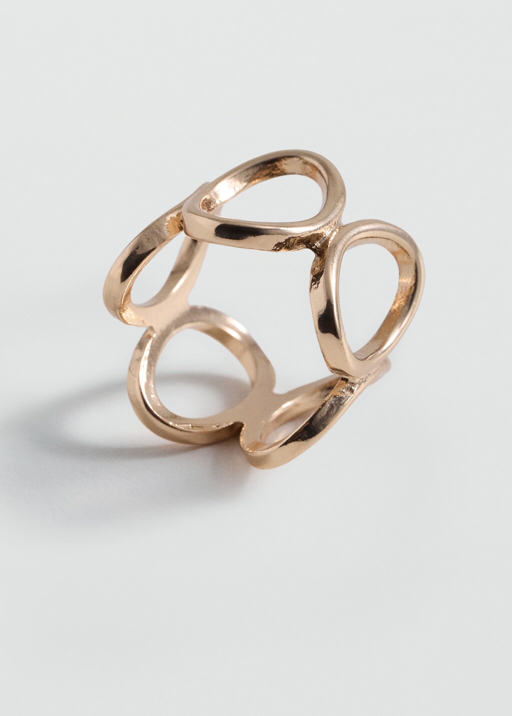 Rigid circle ring - Gold