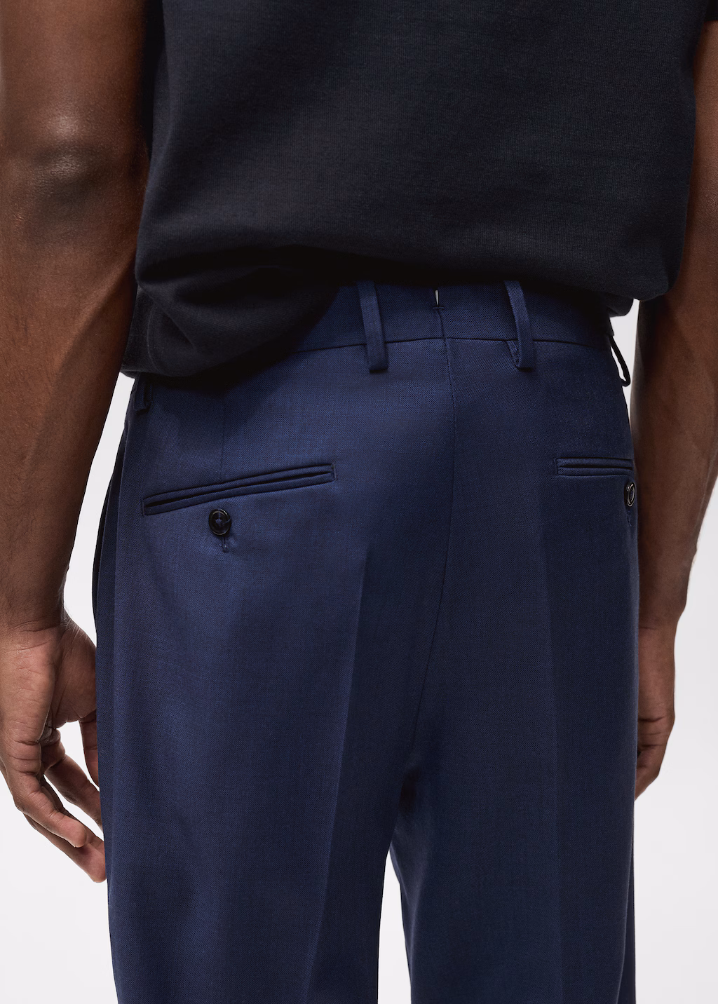 Turin 100% virgin wool suit trousers - Beige