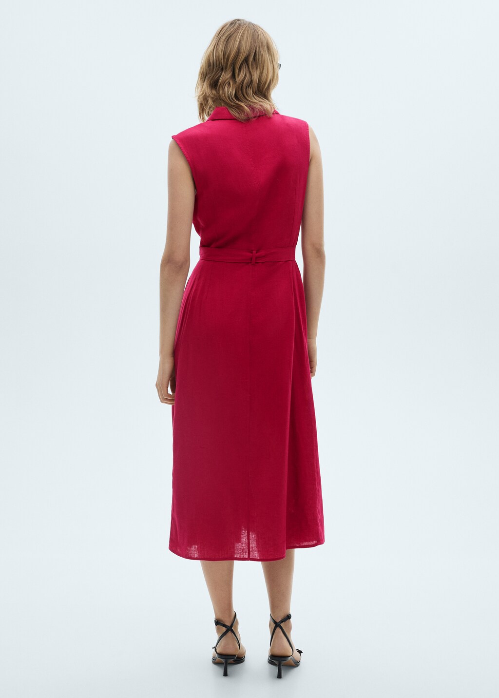 A-line shirt dress - White