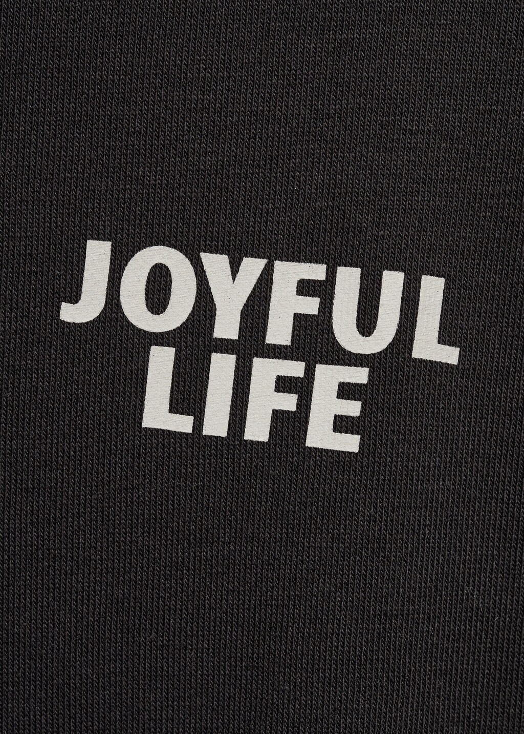 Printed cotton sweatshirt - Black