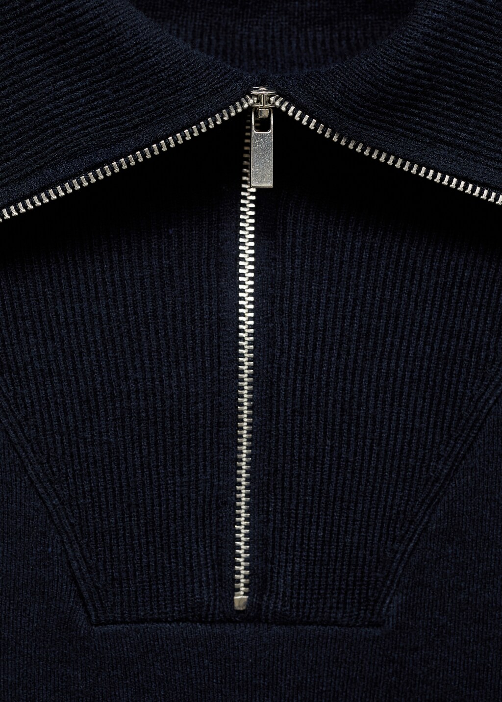 Zip neck jumper - Dark Navy