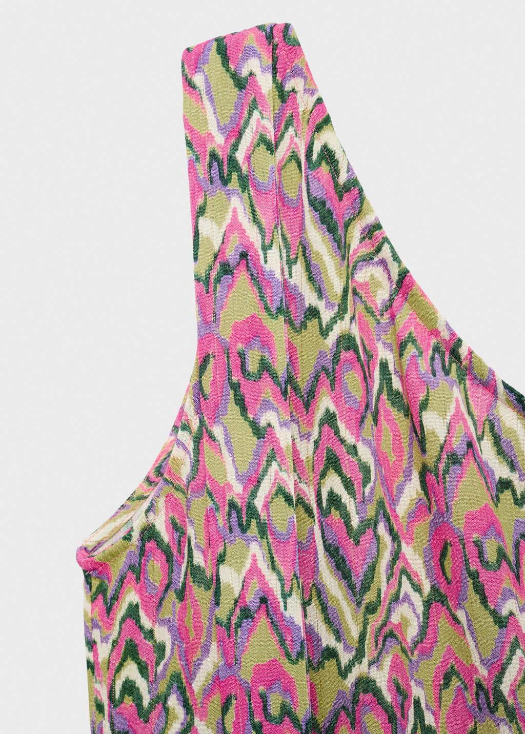 Printed bow dress - Lime