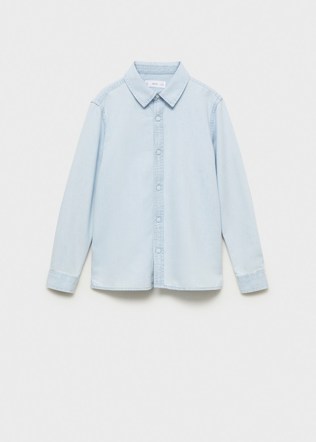 Slim-fit denim shirt - Light Blue