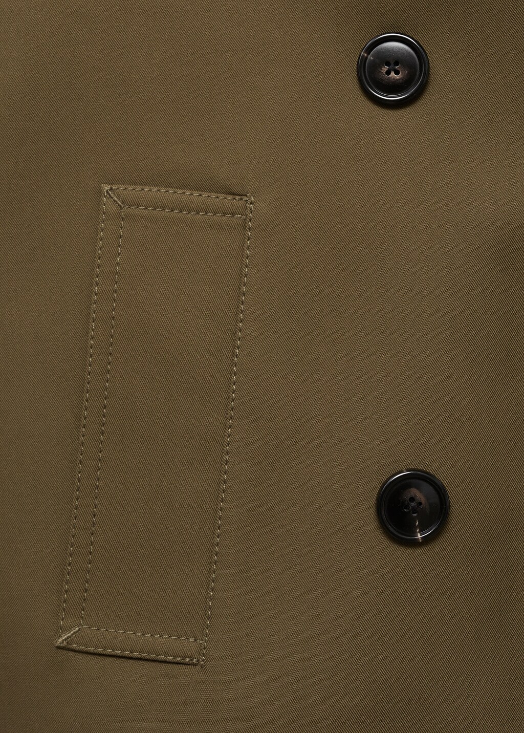 Double-breasted jacket with lapels - Medium Brown