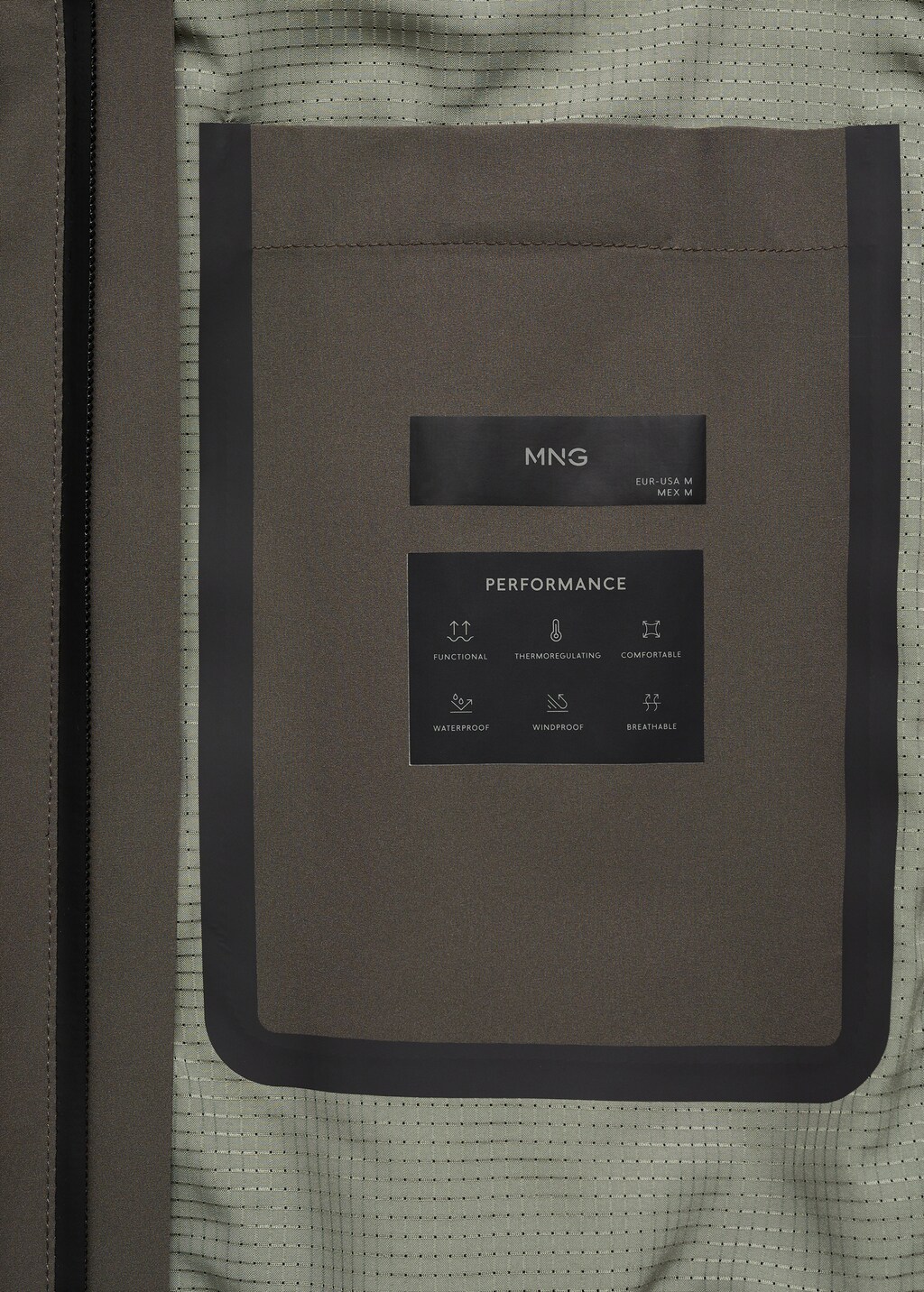 Waterproof bomber with COOLMAX® technology - Black