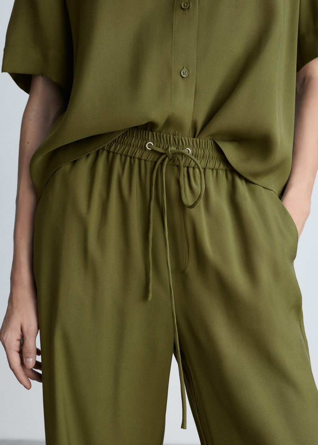 Straight suit trousers - Beige