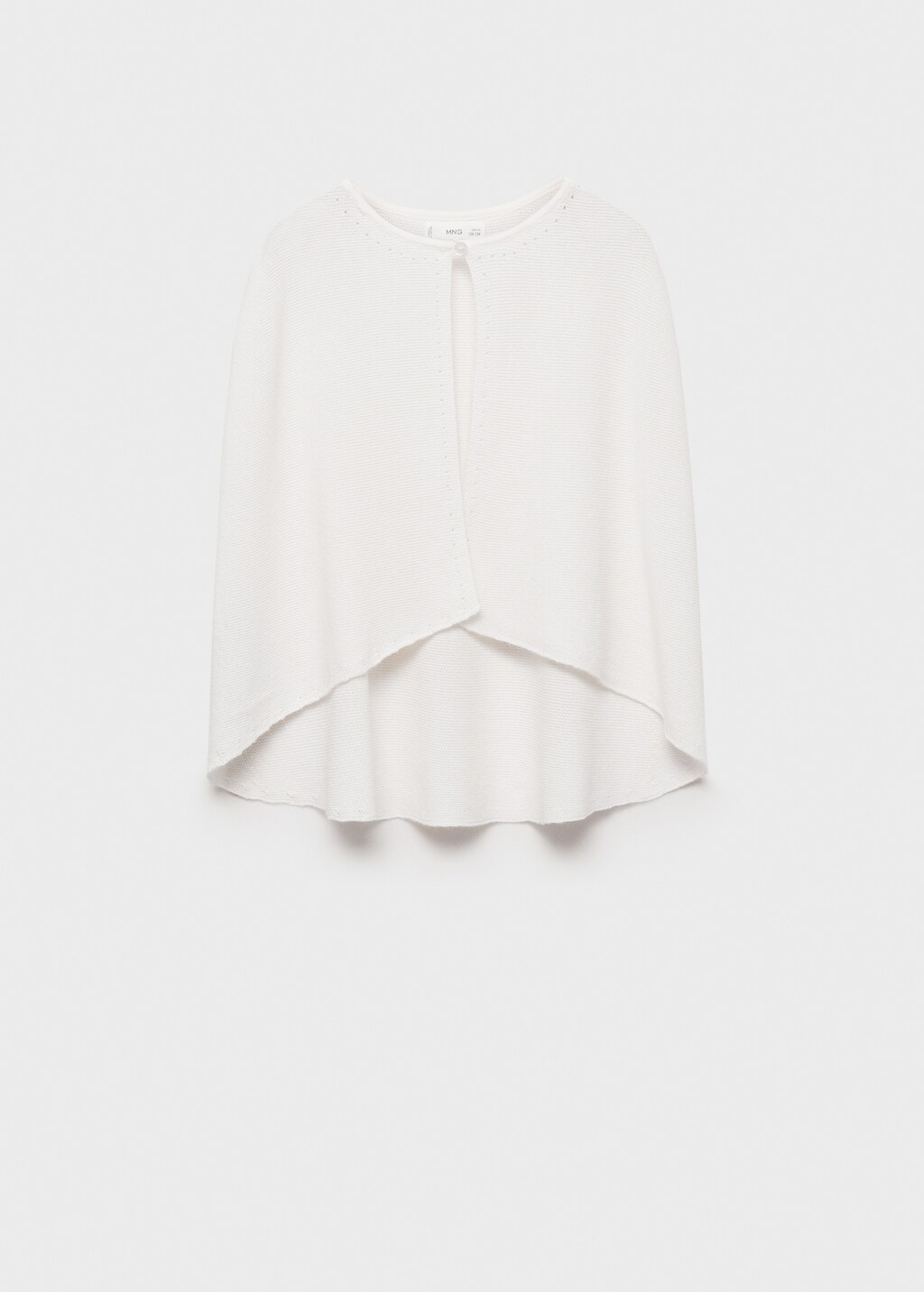 Cotton knit cape - Off White