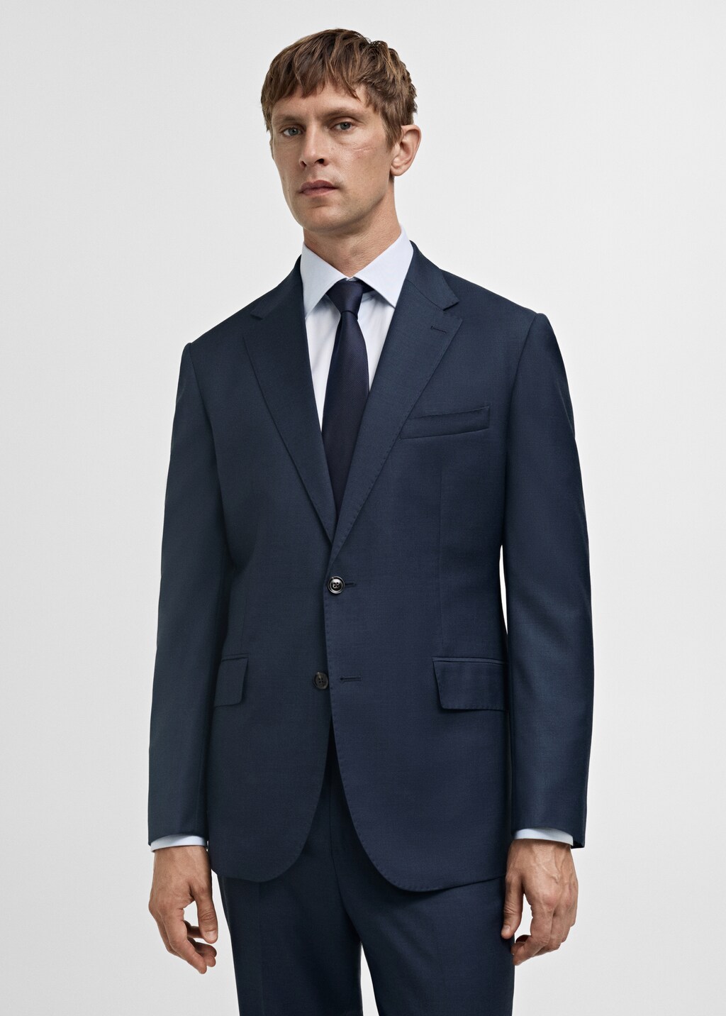 Venice 100% virgin wool suit jacket - Dark Navy