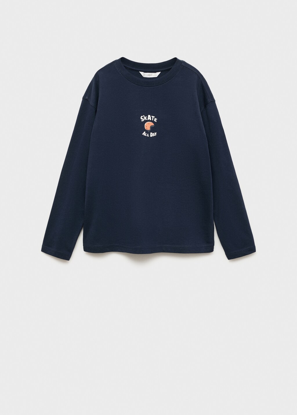 Printed cotton-blend T-shirt - Dark Navy