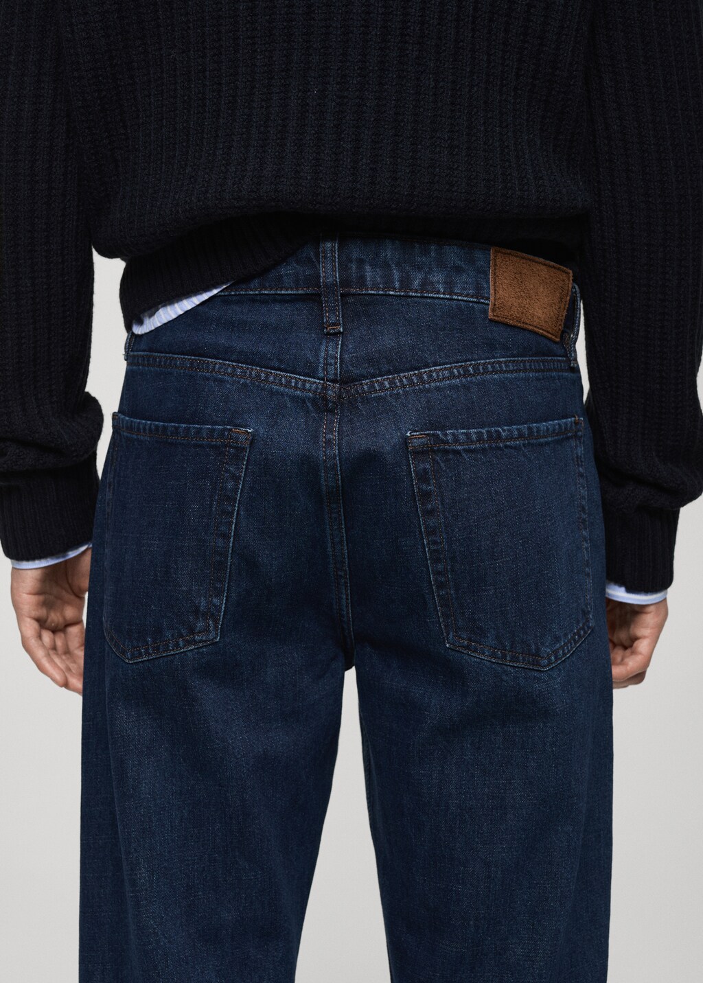 Moby straight-fit black jeans - Black denim