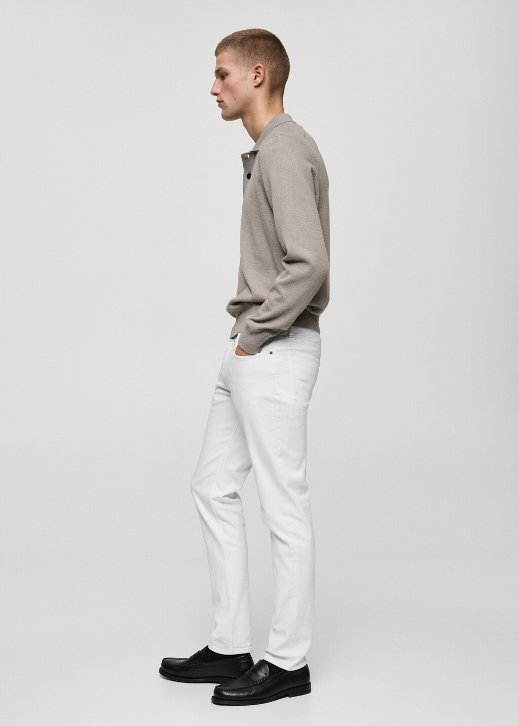 Slim fit black Jan jeans - Black denim