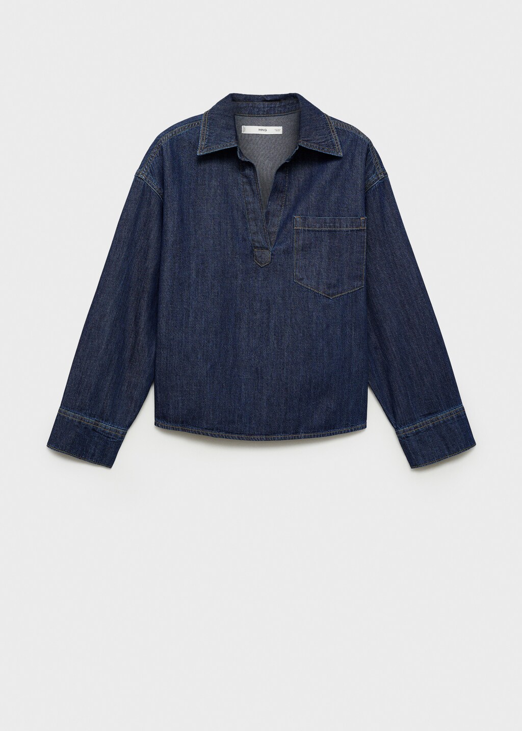 Denim cotton shirt - Dark Blue