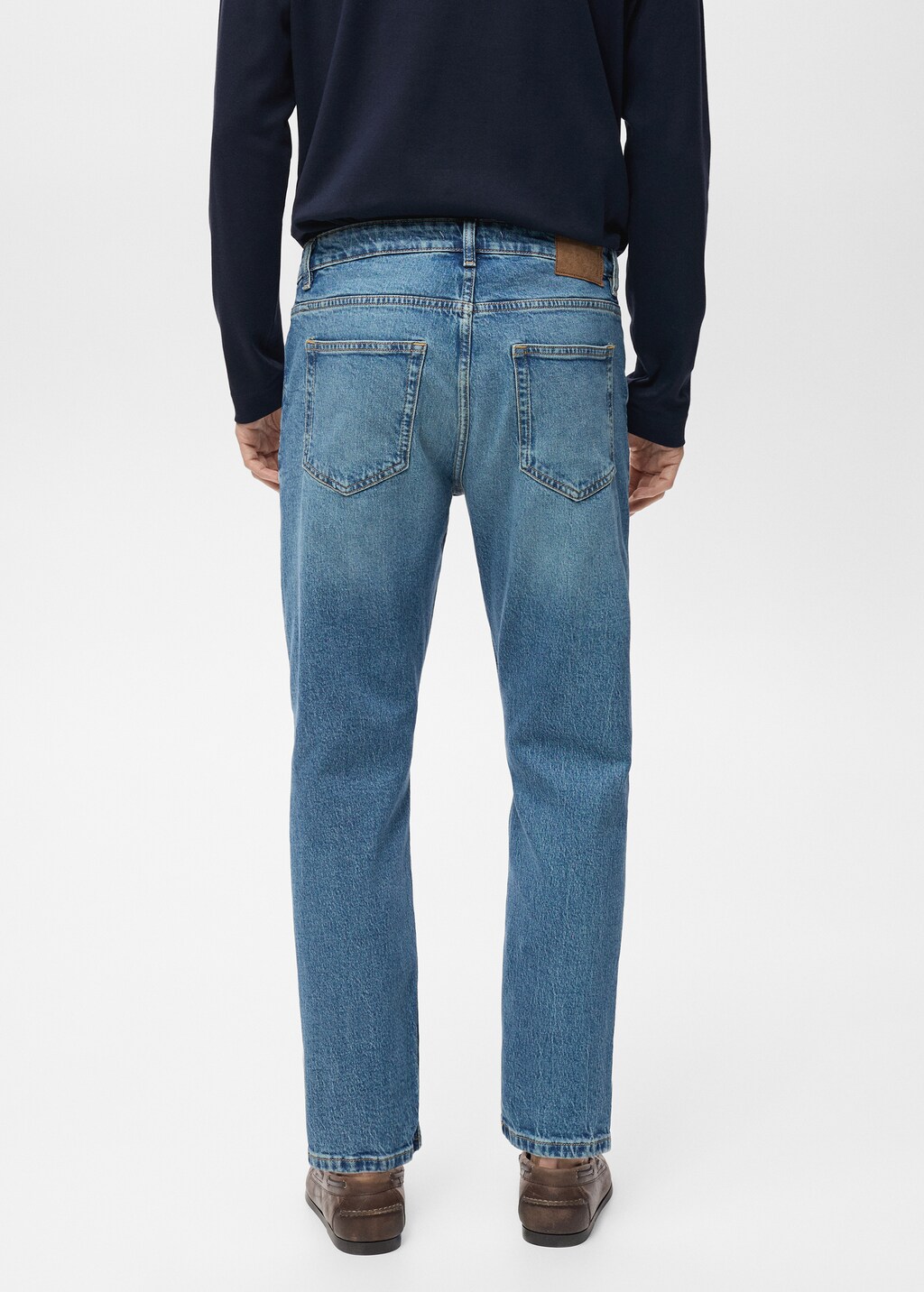 Ben tapered cropped jeans - Medium Brown