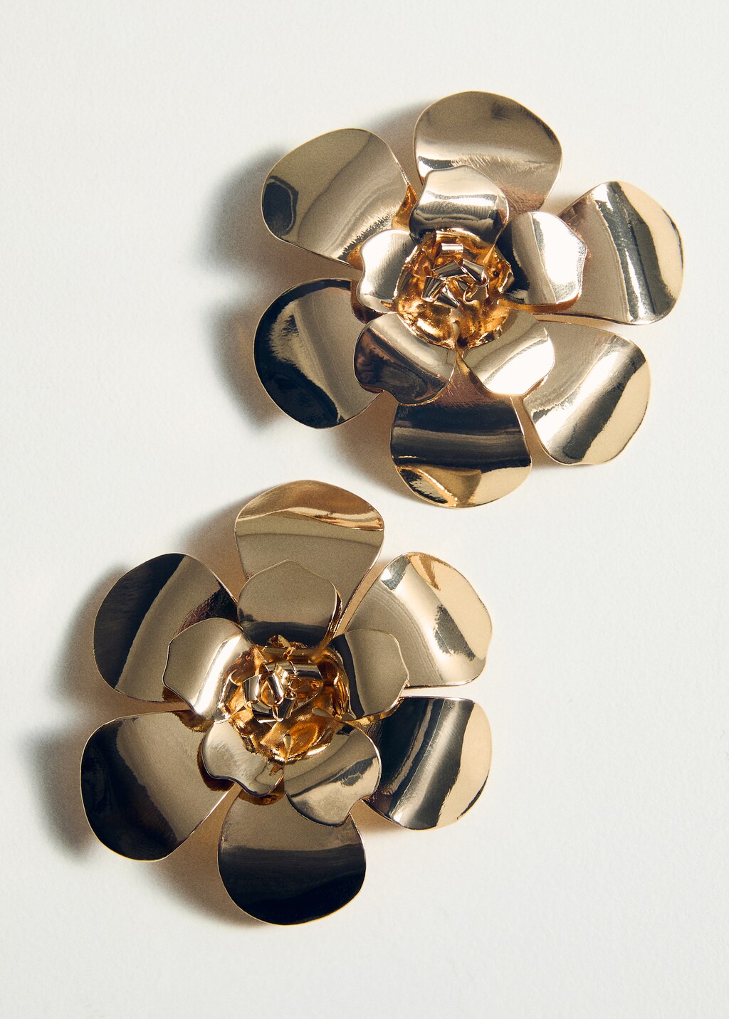Maxi flower earrings - Gold