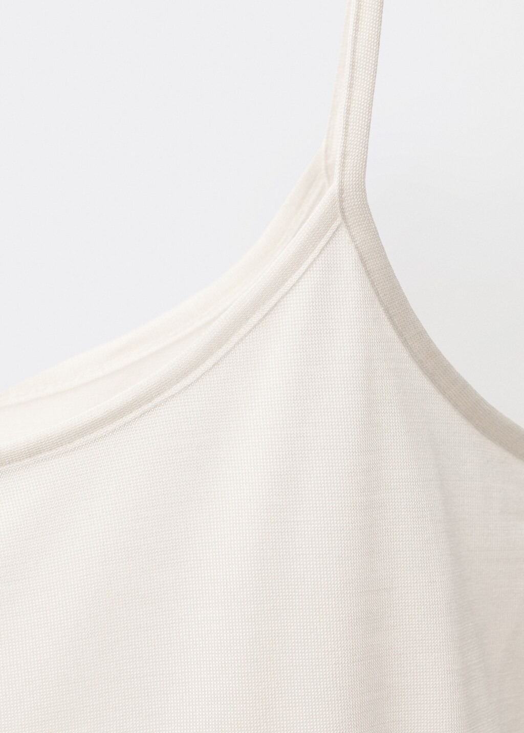 Silk top with thin straps - Black