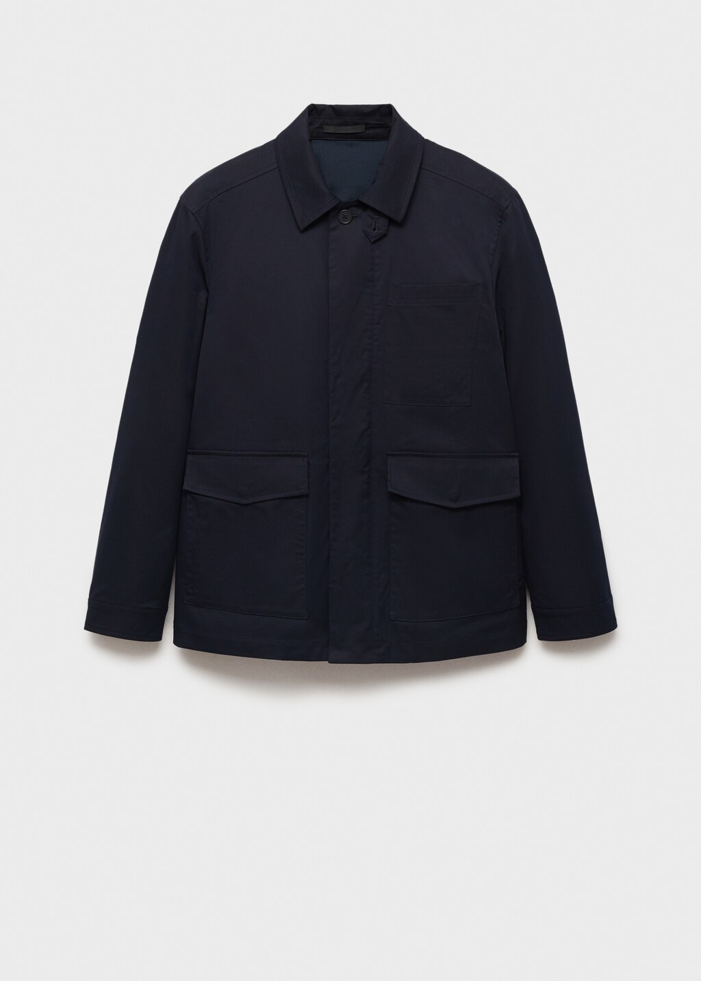 Water-repellent cotton jacket - Chocolate