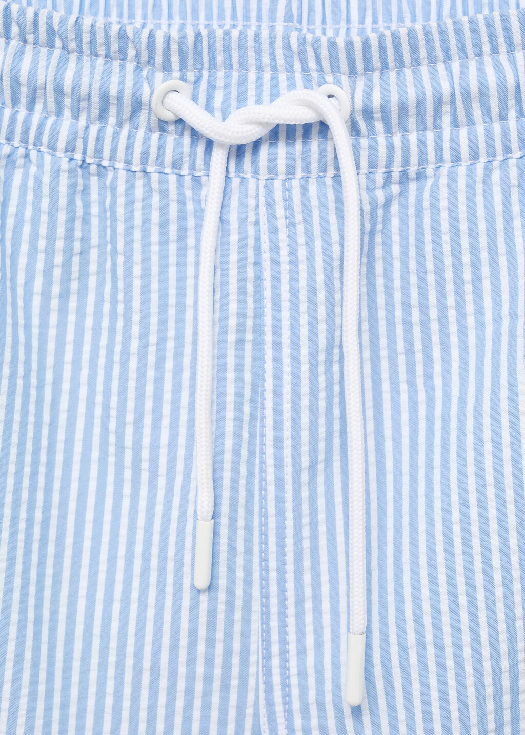 Seersucker swimming trunks - Pastel Green