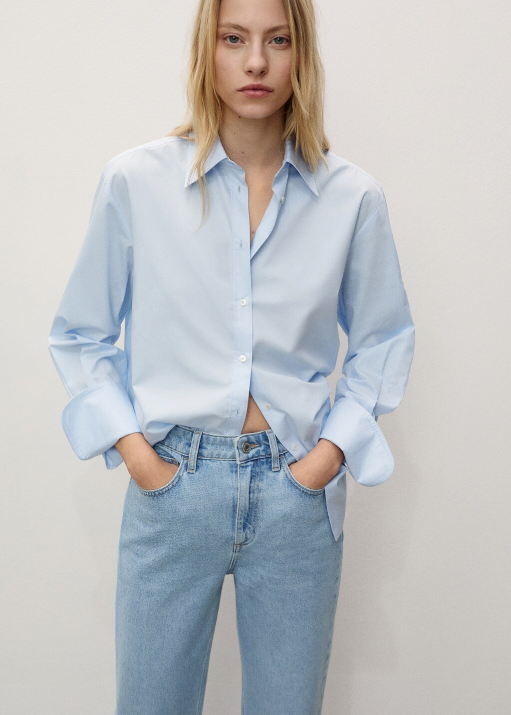 Matilda medium-rise straight-fit jeans - Black denim