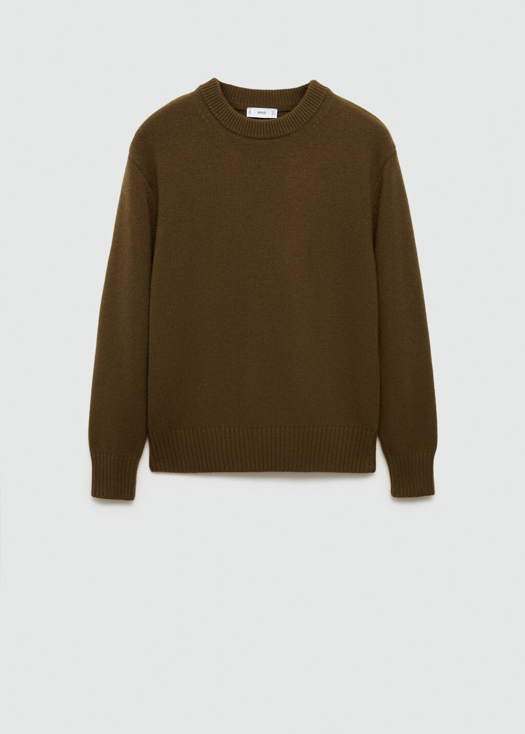 Knitted wool blend sweater - Olive Green