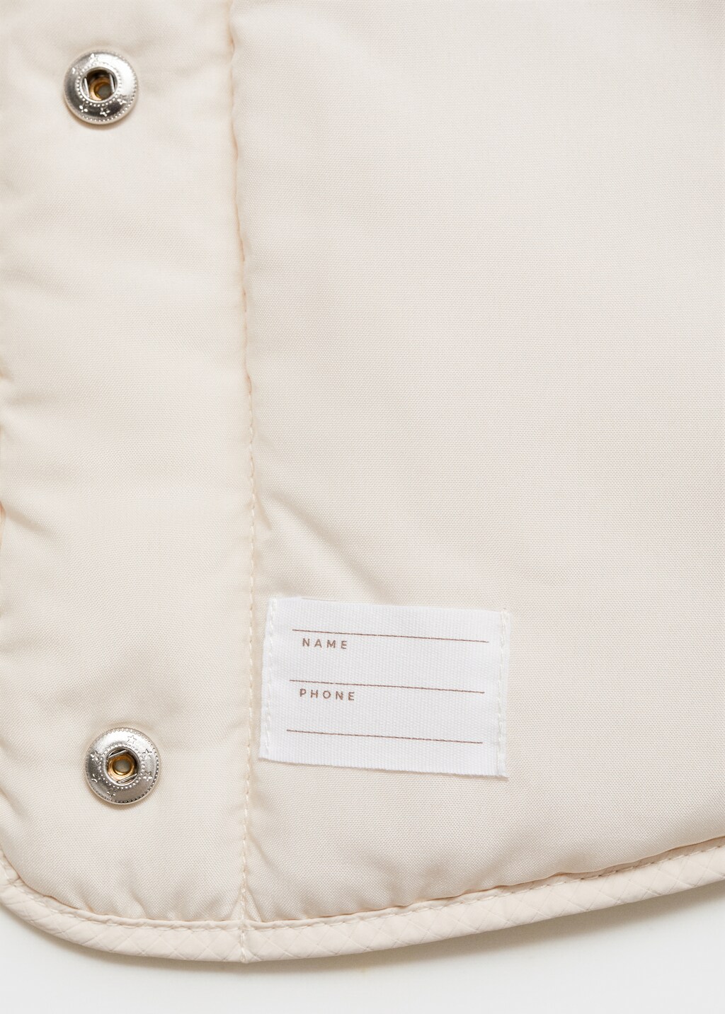 Water-repellent quilted coat - Off White