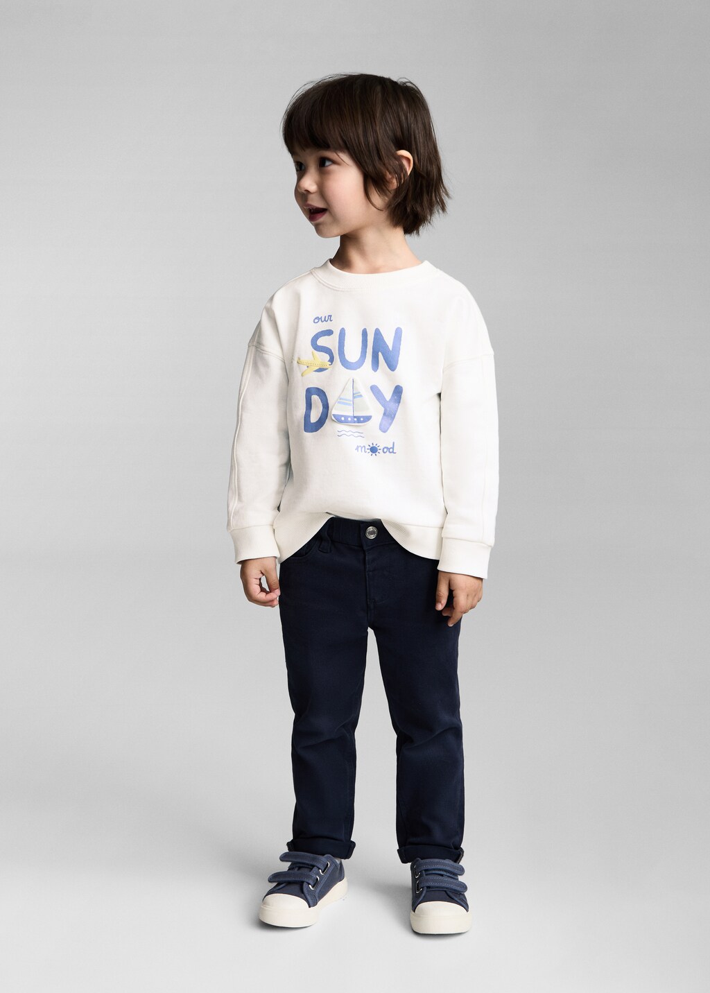 Printed message sweatshirt - Off White