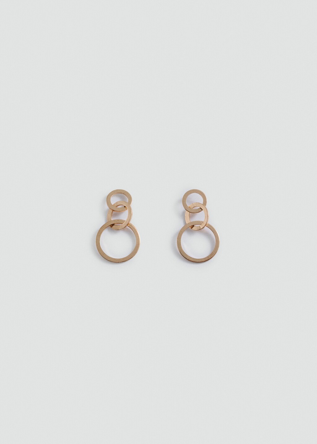 Intertwined hoop earrings - Gold