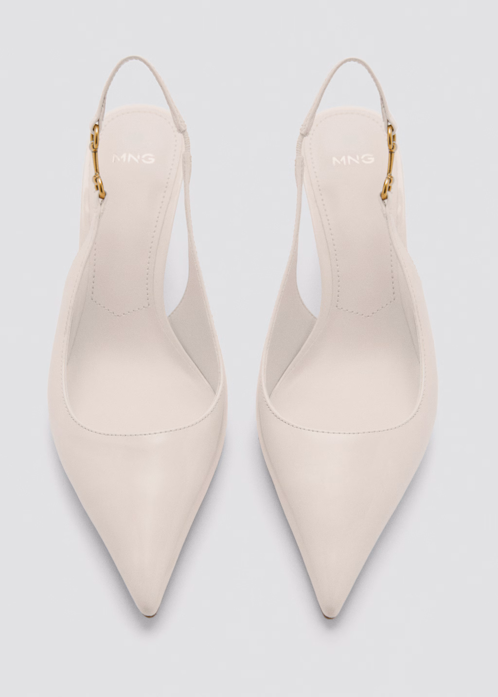 Heeled shoes with link detail - Beige