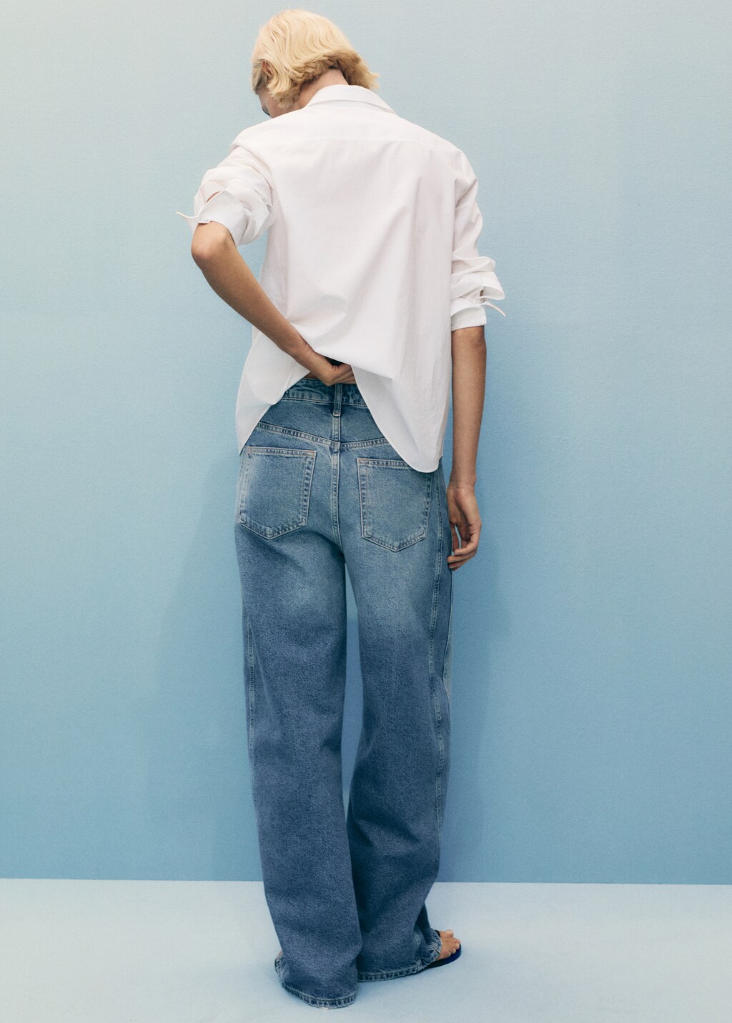 High-rise balloon jeans - Off White