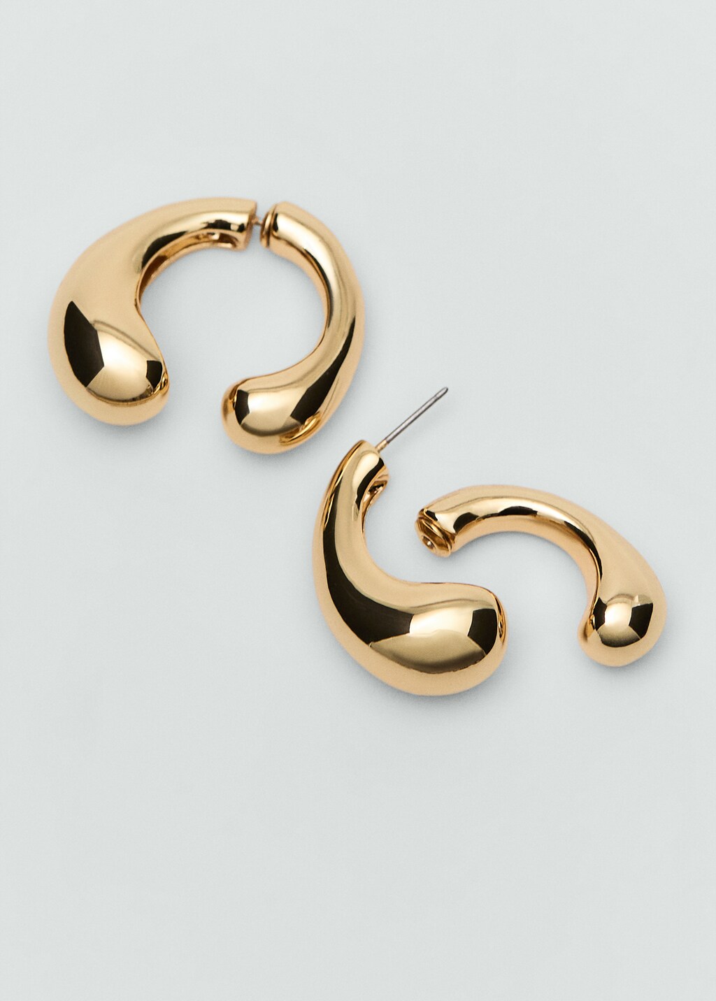 Detachable semi-hoop earring - Gold