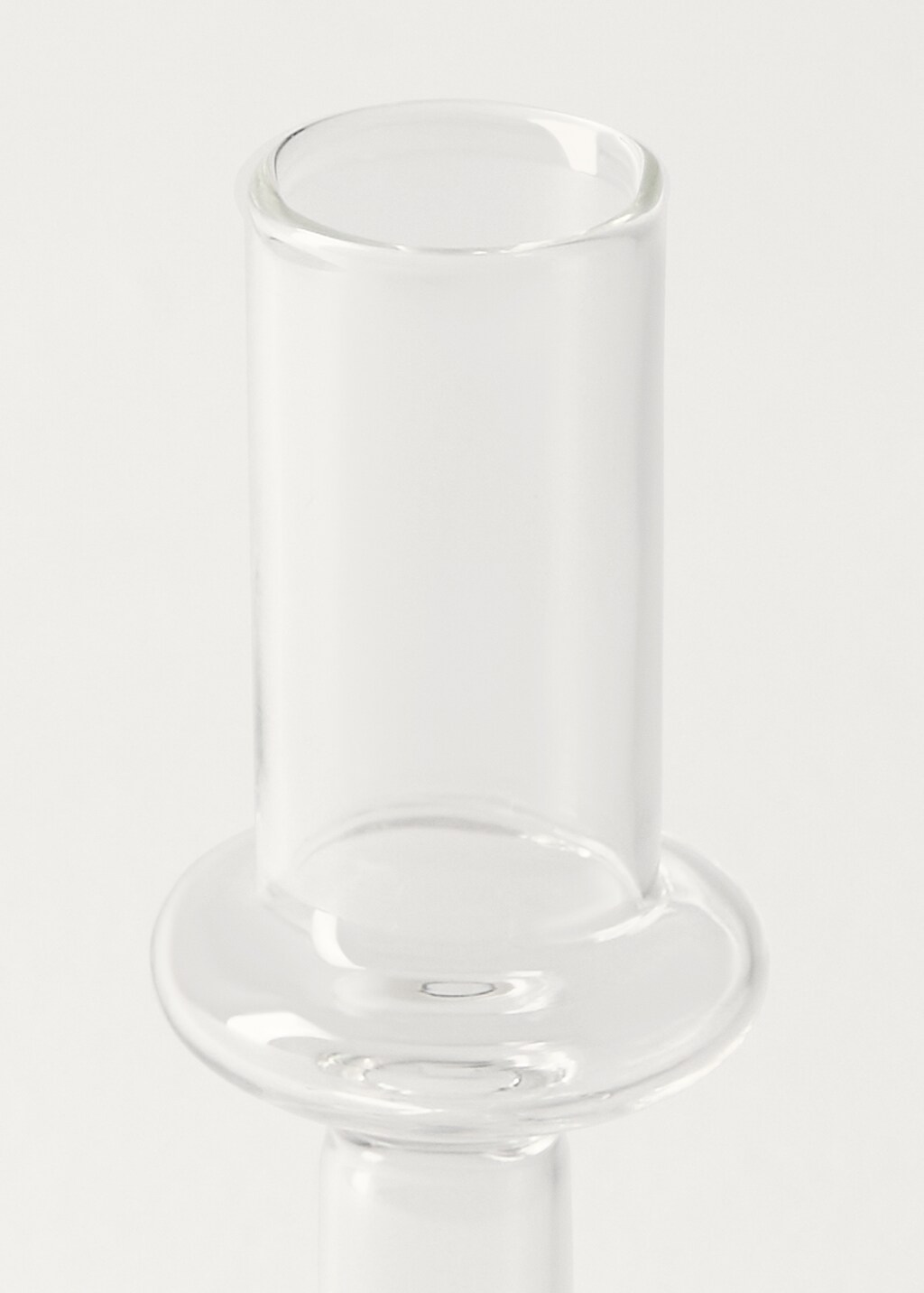 Small borosilicate candlestick - Pink