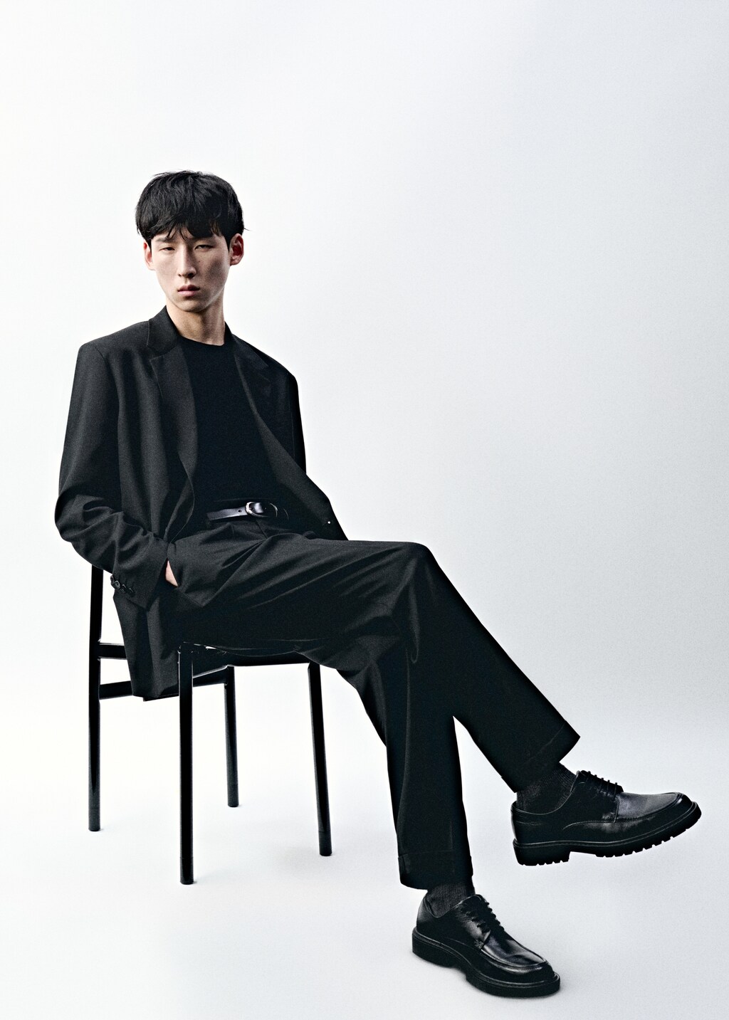 Boston regular-fit suit trousers - Black