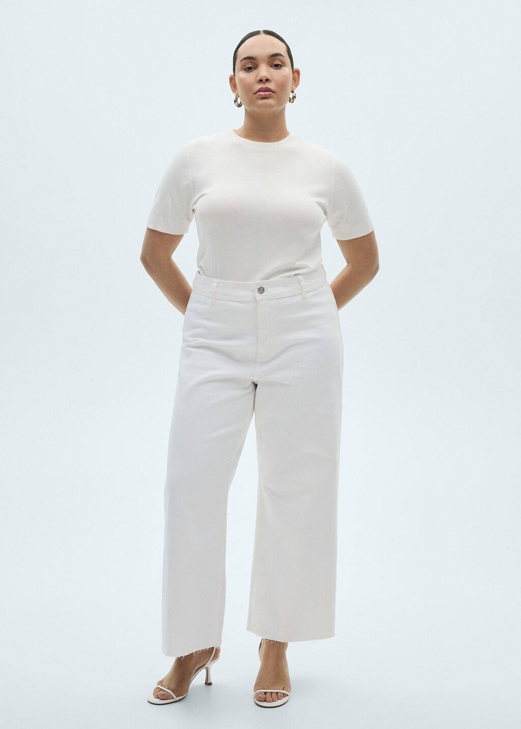 Catherin culotte high-rise jeans - Black denim