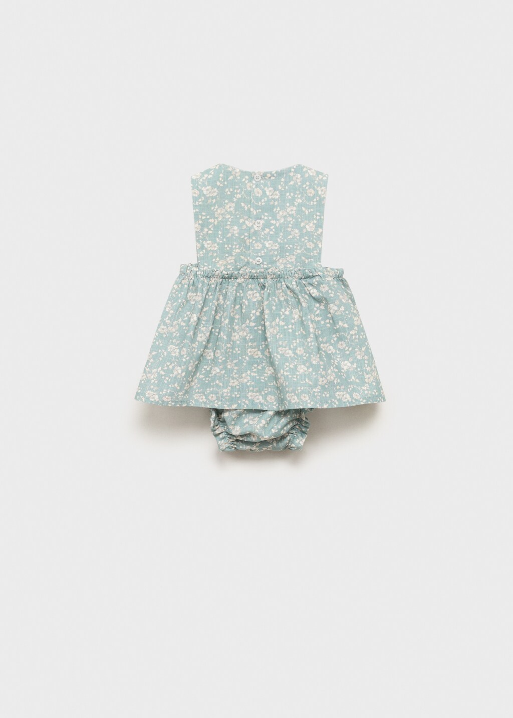 Printed dress and nappy cover - Green