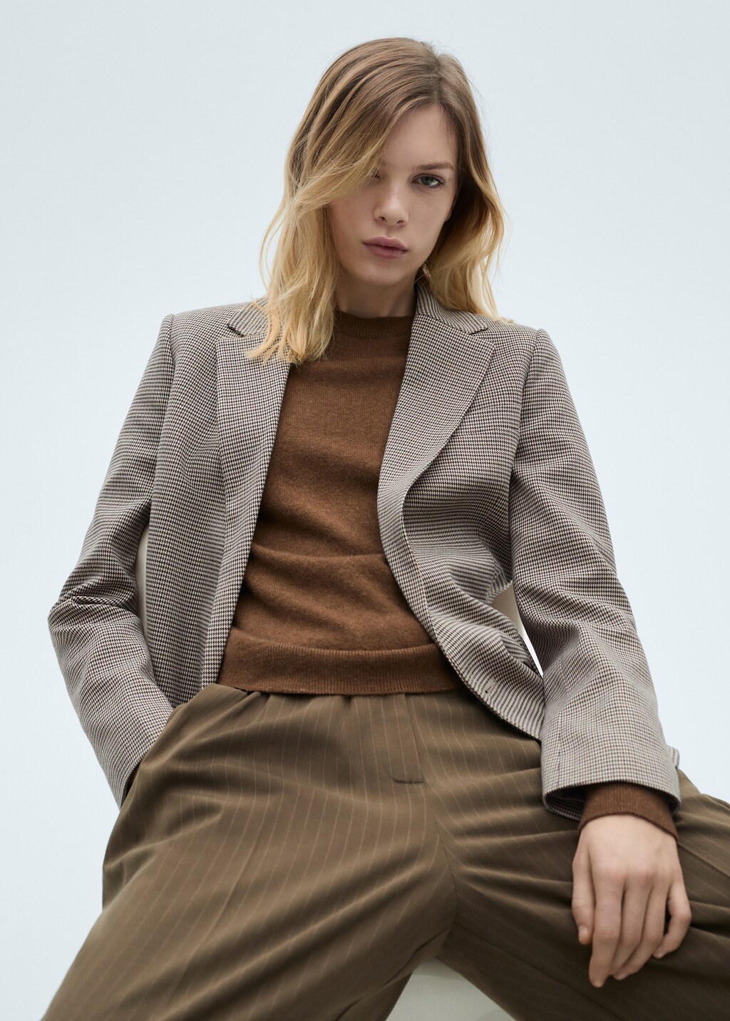 Double-breasted jacket - Brown