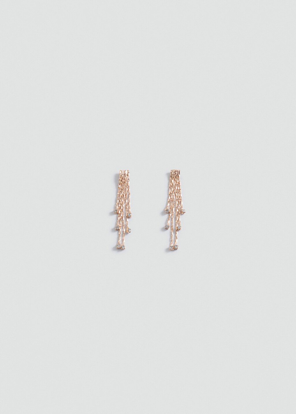 Long waterfall earrings - Gold