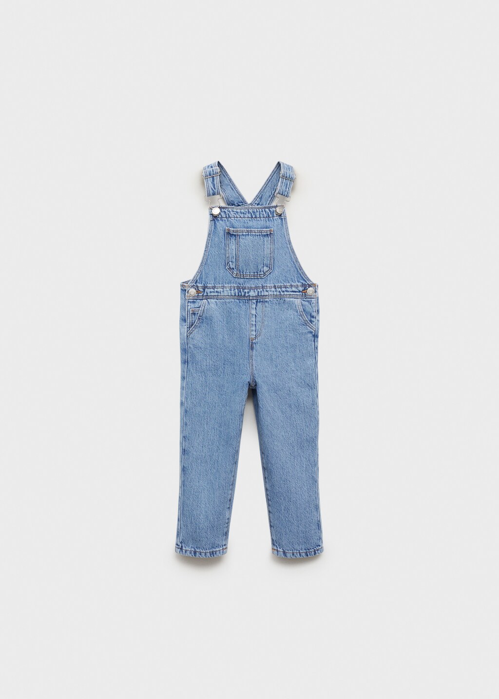 Long denim overalls with pocket - Light Blue
